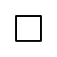 ◽ Weißes mittelgroßes Quadrat Emoji auf Openmoji