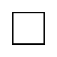 Quadrato medio bianco Emoji Openmoji