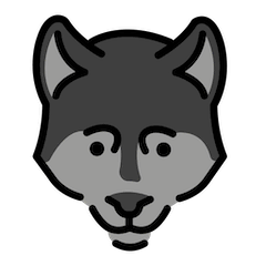 Wolf Emoji Openmoji