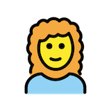 woman-curly-haired Emoji openmoji
