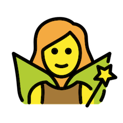 Woman Fairy Emoji in Openmoji