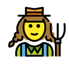 Woman Farmer Emoji in Openmoji