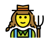woman-farmer Emoji openmoji