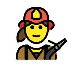 Vigile del fuoco donna Emoji Openmoji