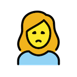 woman-frowning Emoji openmoji