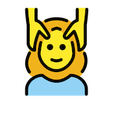woman-getting-massage Emoji openmoji