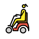 woman-in-motorized-wheelchair Emoji openmoji