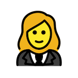 woman-in-tuxedo Emoji openmoji