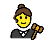 woman-judge Emoji openmoji