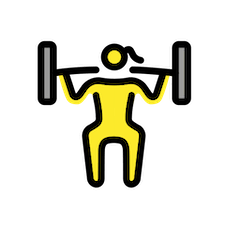 Gewichtheberin Emoji Openmoji