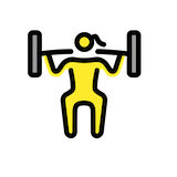 woman-lifting-weights Emoji openmoji