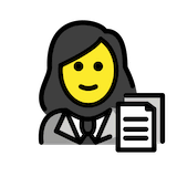 woman-office-worker Emoji openmoji