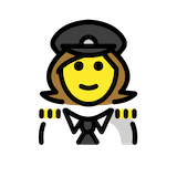 woman-pilot Emoji openmoji