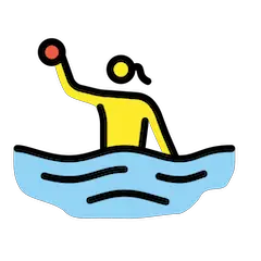 🤽‍♀️ Frau, die Wasserball spielt Emoji auf Openmoji