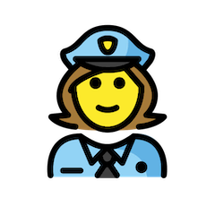 👮‍♀️ Woman Police Officer Emoji in Openmoji