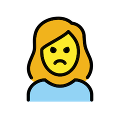 🙎‍♀️ Woman Pouting Emoji in Openmoji