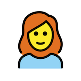 woman-red-haired Emoji openmoji