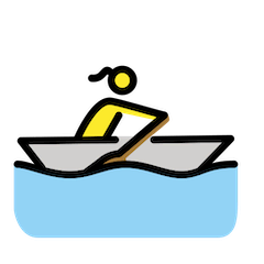 🚣‍♀️ Femme ramant dans un bateau Émoji sur Openmoji