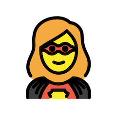 Woman Superhero Emoji in Openmoji