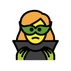 Woman Supervillain on Openmoji