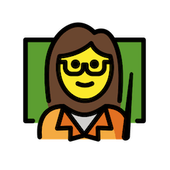 Professoressa Emoji Openmoji