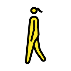 Fußgängerin Emoji Openmoji