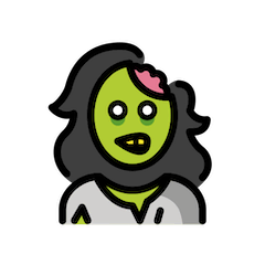 Mujer zombi Emoji Openmoji