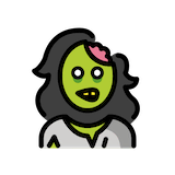 woman-zombie Emoji openmoji