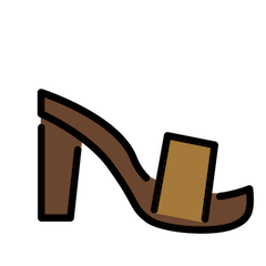 Sandale mit Absatz Emoji Openmoji