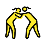 women-wrestling Emoji openmoji