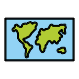 world-map Emoji openmoji