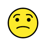 worried-face Emoji openmoji