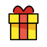 wrapped-gift Emoji openmoji
