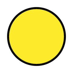 Cerchio giallo Emoji Openmoji