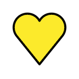 yellow-heart Emoji openmoji