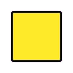 Quadrado amarelo Emoji Openmoji