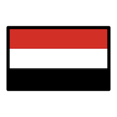 Bandera de Yemen Emoji Openmoji