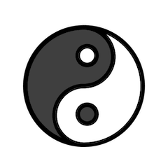 ☯️ Yin yang Emoji nos Openmoji