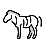 zebra Emoji openmoji