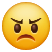 Verärgertes Gesicht Emoji Samsung