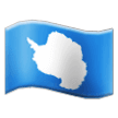 Flagge der Antarktis Emoji Samsung