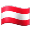 Flagge von Österreich Emoji Samsung