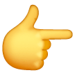 backhand-index-pointing-right Emoji samsung