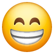 Cara com olhos sorridentes Emoji Samsung