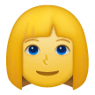 Woman: Blond Hair Emoji on Samsung Phones