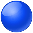 Cercle bleu Émoji Samsung