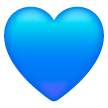 blue-heart Emoji samsung