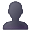 bust-in-silhouette Emoji samsung