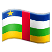 Drapeau de la République centrafricaine Émoji Samsung