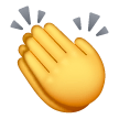 👏 Mãos aplaudindo Emoji nos Samsung